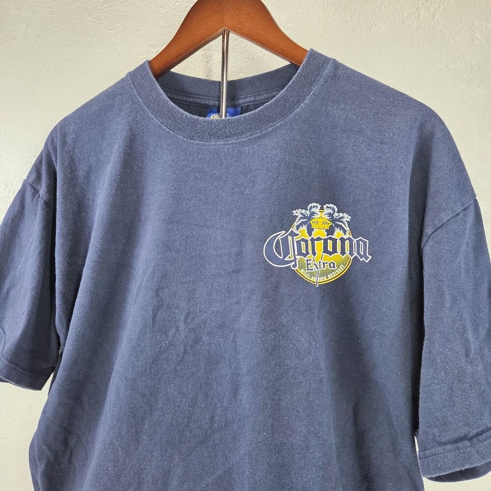 Vintage 90s Corona Extra Miles Away From Ordinary Double Sided T-Shirt Sz XL
